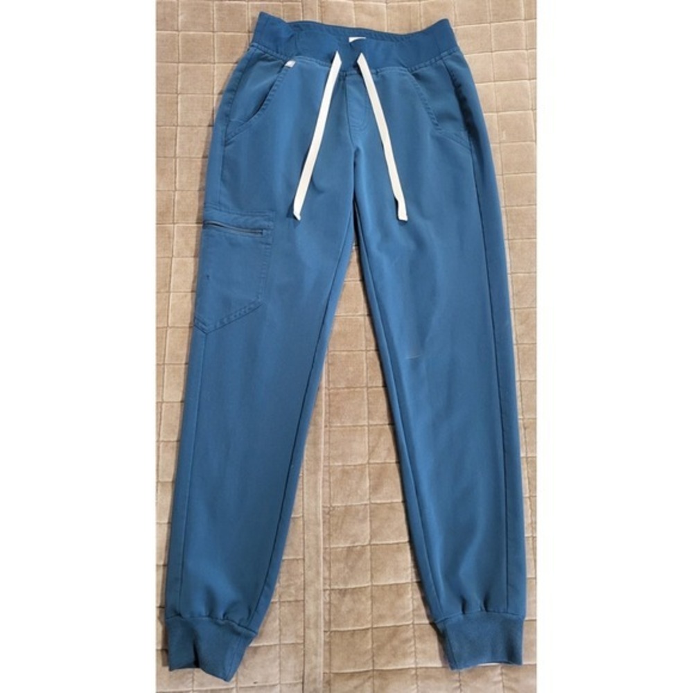 Figs Pacific Blue Original High-Waisted Zamora Jogger Scrub Size XX-Small "Flaw"